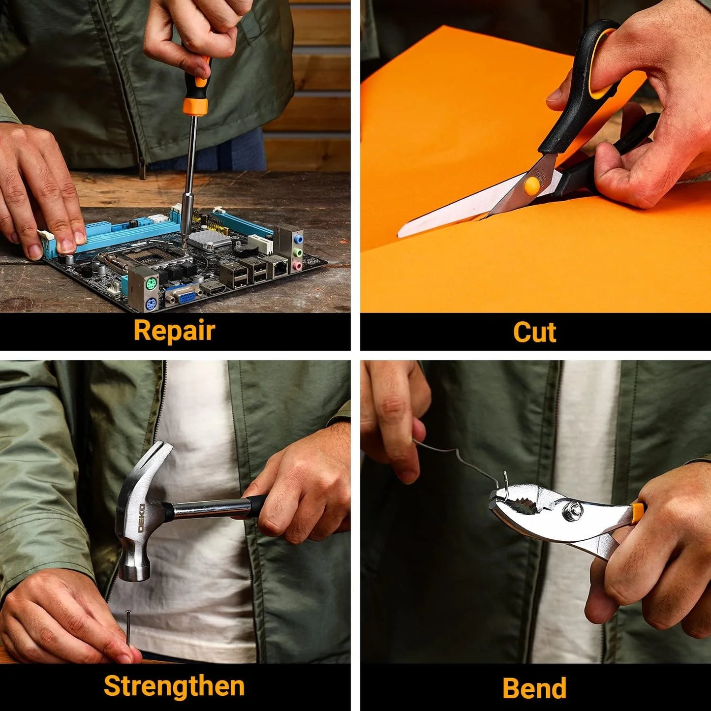 DEKO General Household Hand Tool Kit