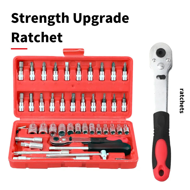46 Piece Tool Set-General Household Hand Tool Kit