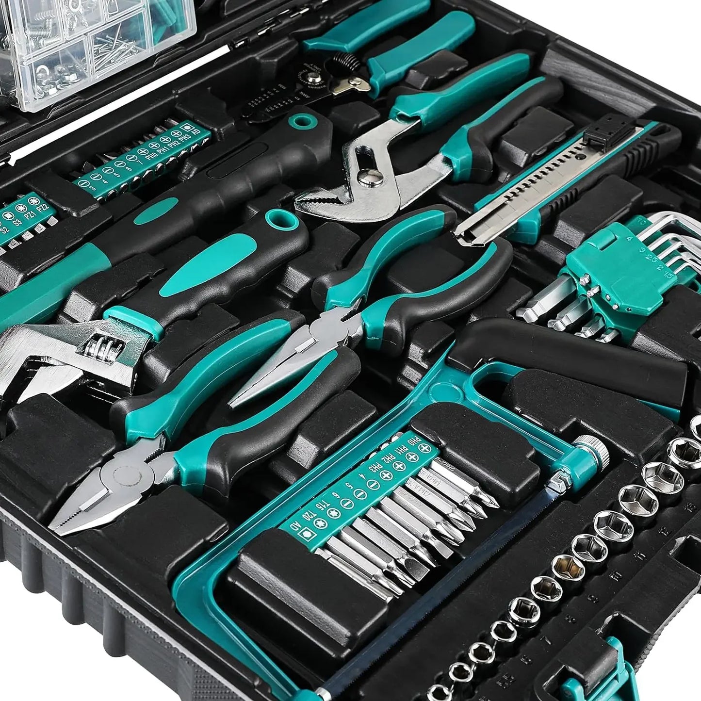 Home Repair Tool Kit - 198 Piece General Home/Auto Repair Tool Set