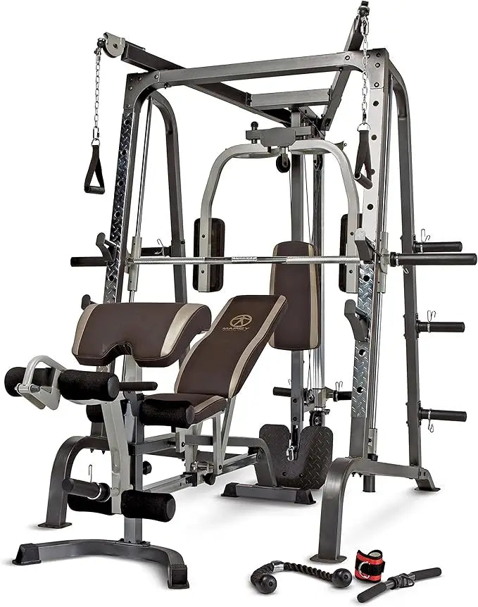 MARCY Smith Cage Workout Machine Full Body Strength Training Home Gym Equipment
