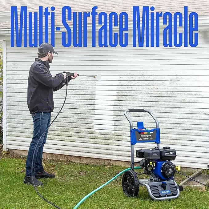 WPX3400 Gas Pressure Washer, 3400 PSI and 2.6 Max GPM, Onboard Soap Tank