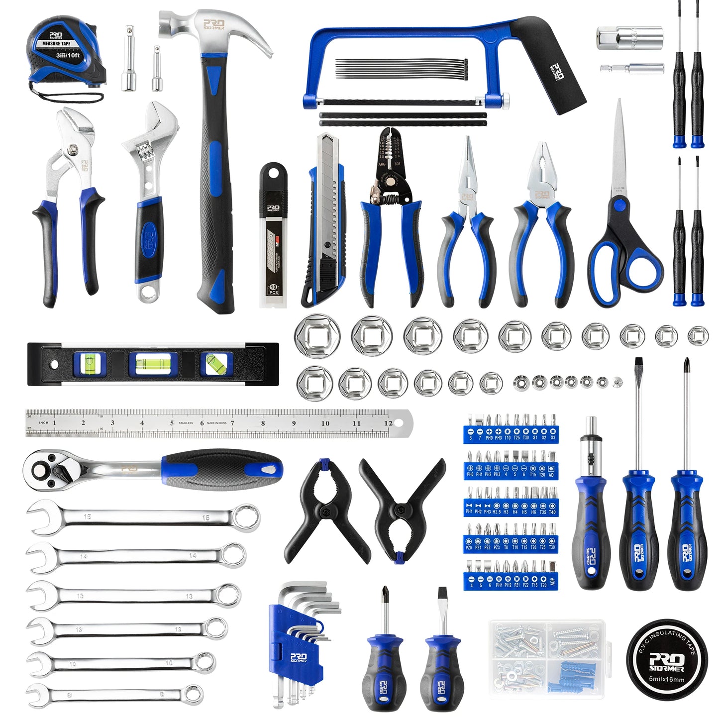 259 PCS Ratchet Wrench Hand Tools Set Combination