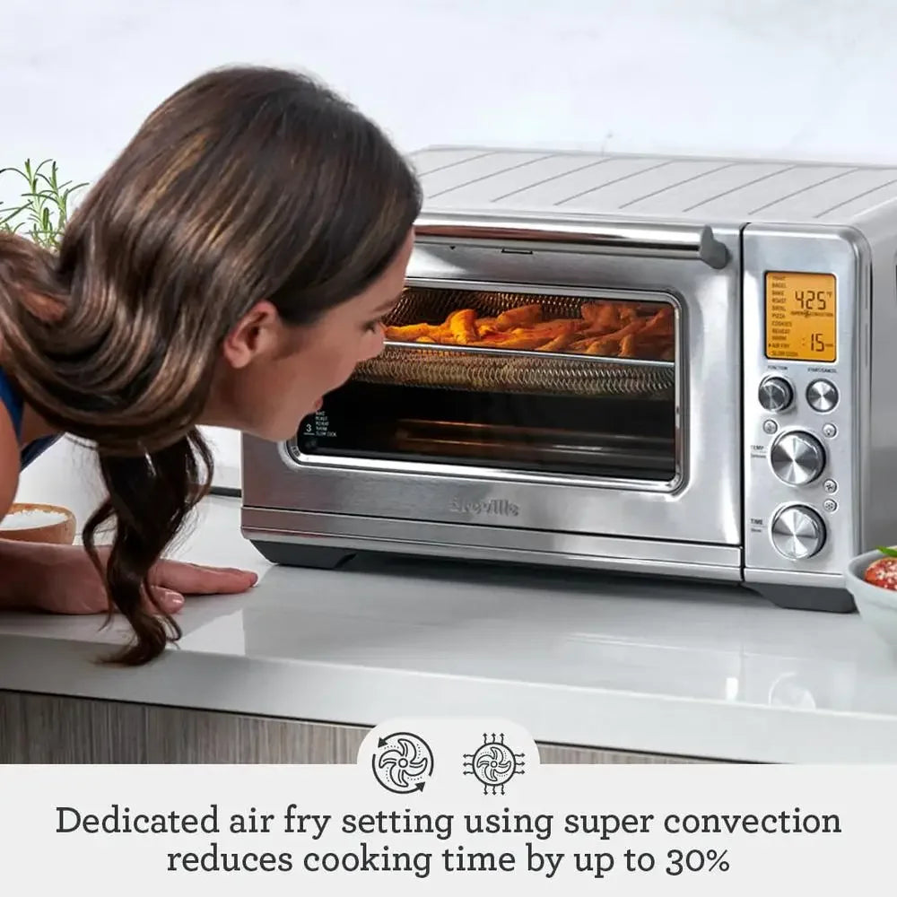 Smart Oven Air Fryer Convection Oven 11 Cooking Functions Super Convection Technology Element iQ Temperature Control Kitchen