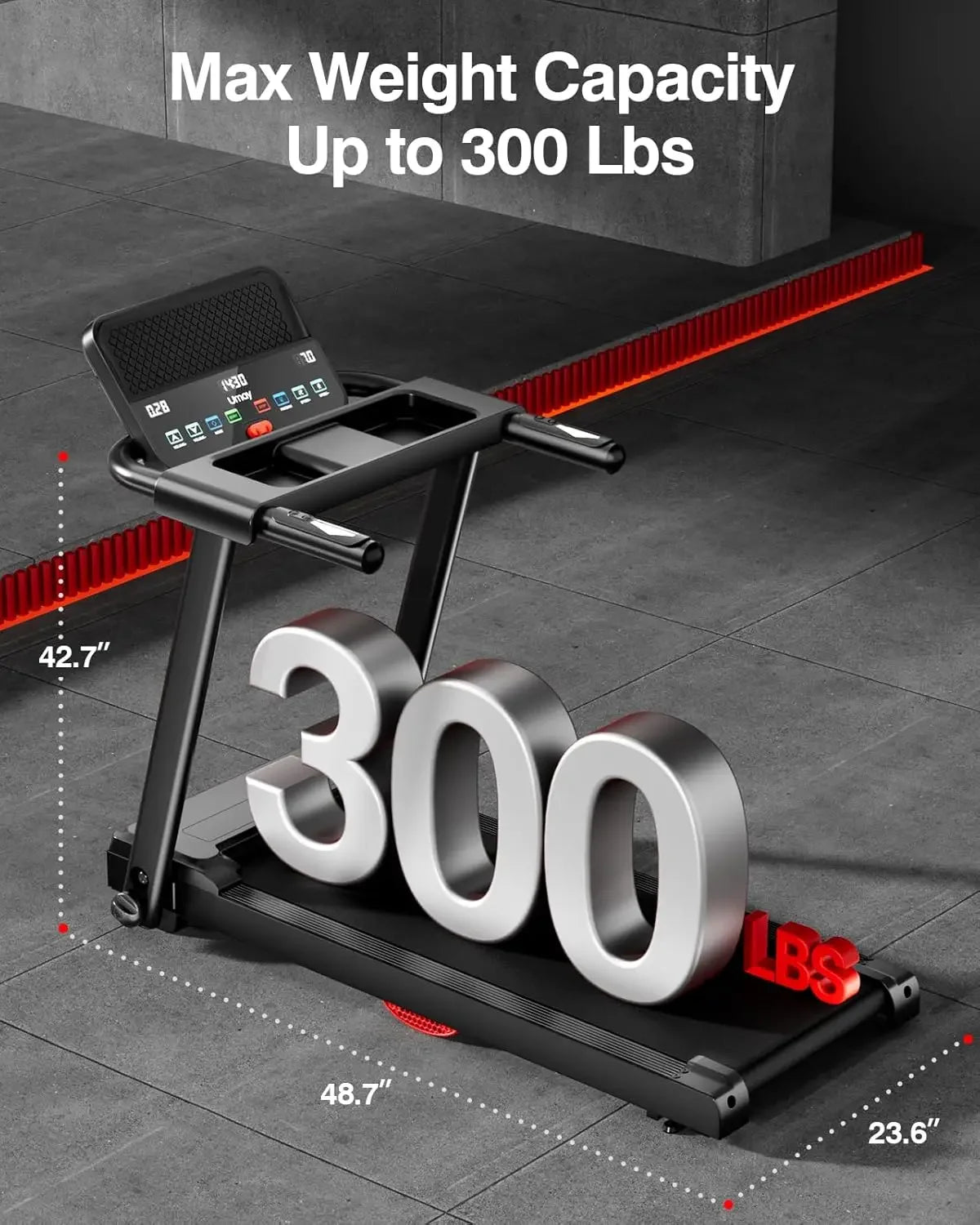 Treadmills for Home, 3.0HP Quiet Folding Treadmill