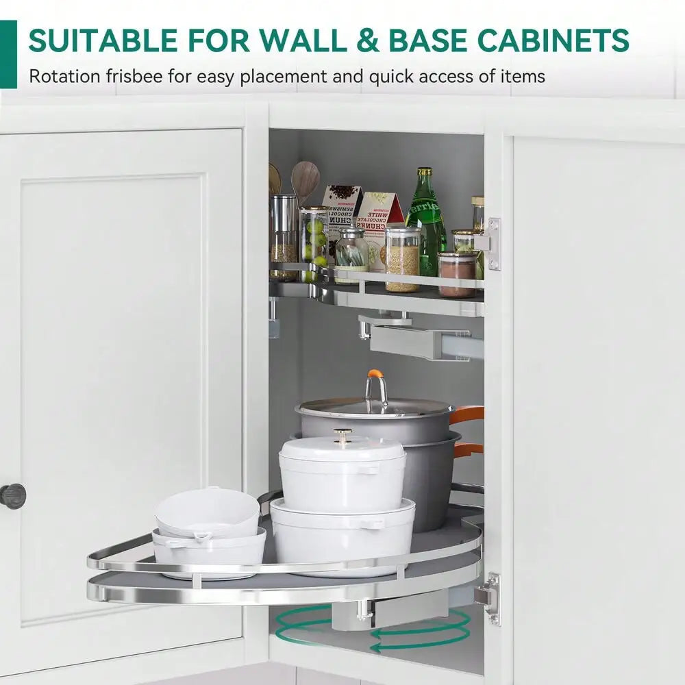 Swing Right Blind Corner Kitchen Cabinet Organizer Left Handed