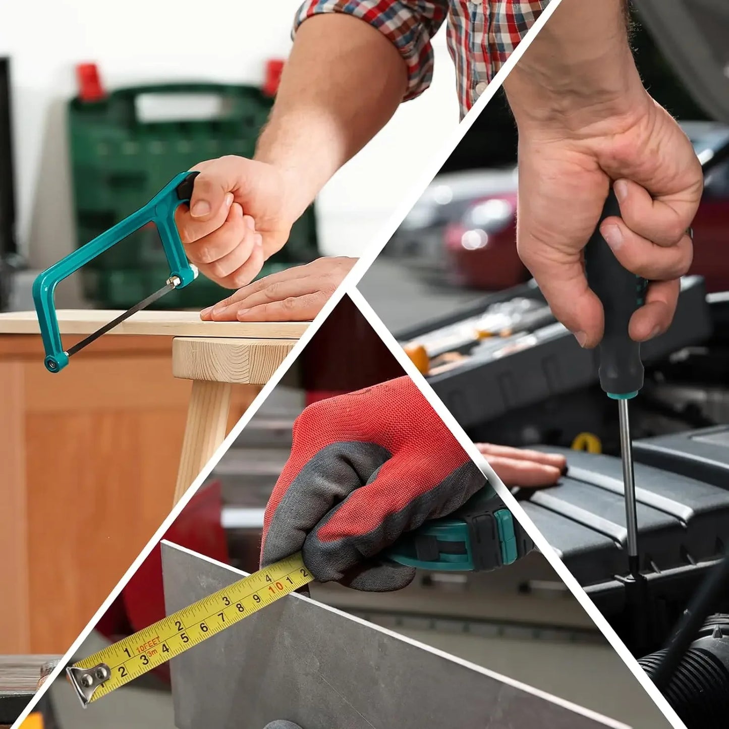 Home Repair Tool Kit - 198 Piece General Home/Auto Repair Tool Set