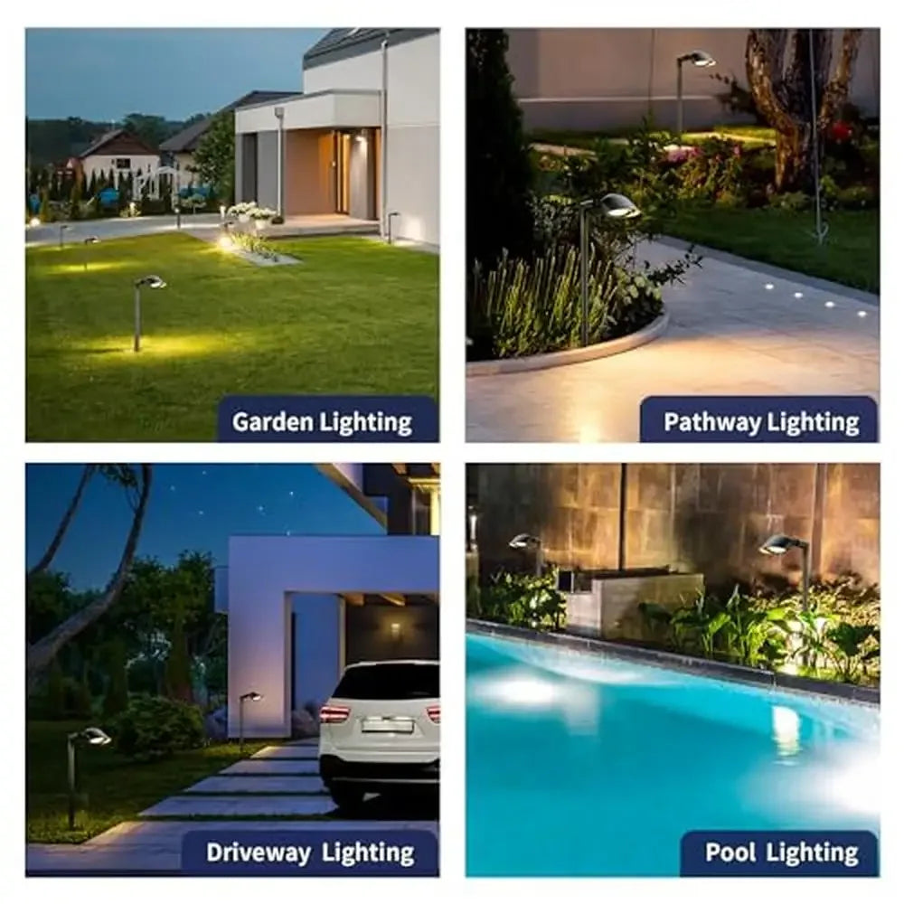 Brass Landscape Path Lights LED 12V Low Voltage Adjustable Outdoor lights Waterproof