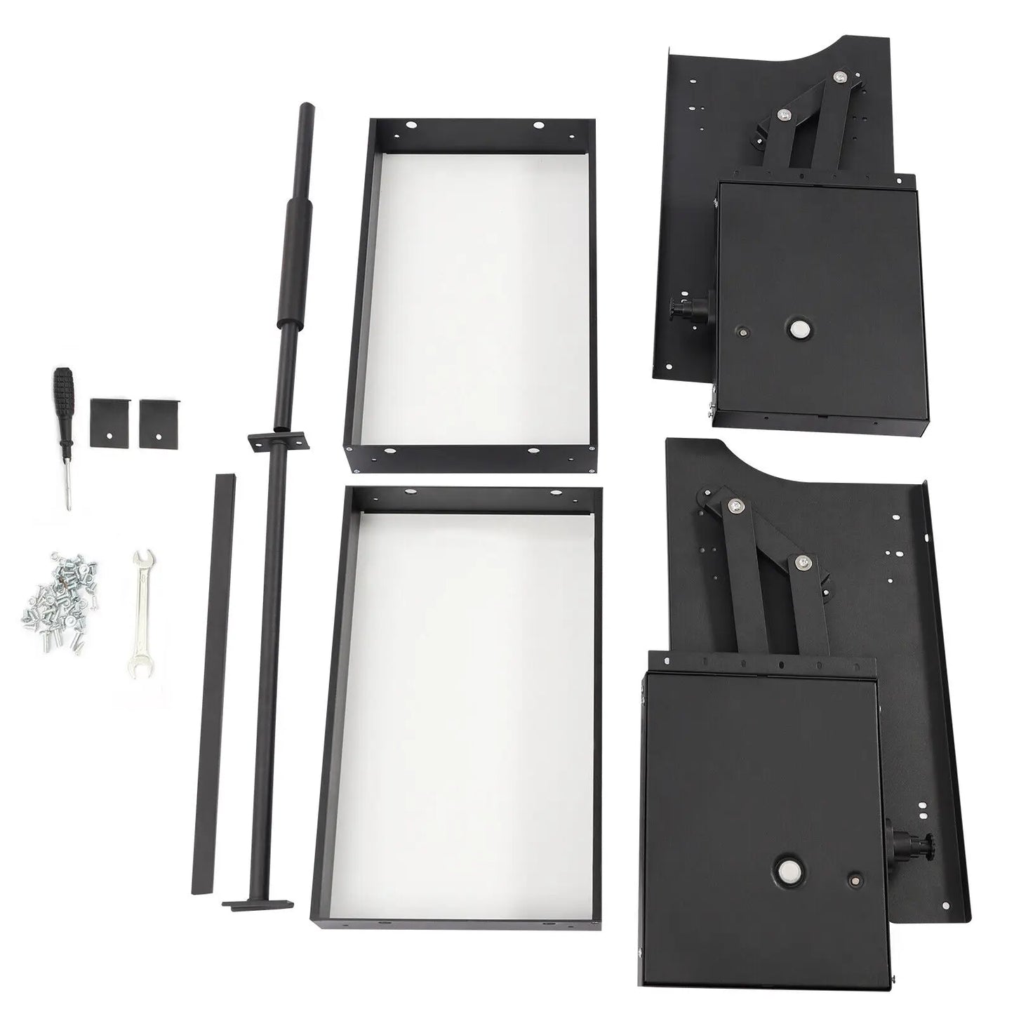 2-Tier Pull-Out Shelf Cabinet Drop Down Kitchen Shelf