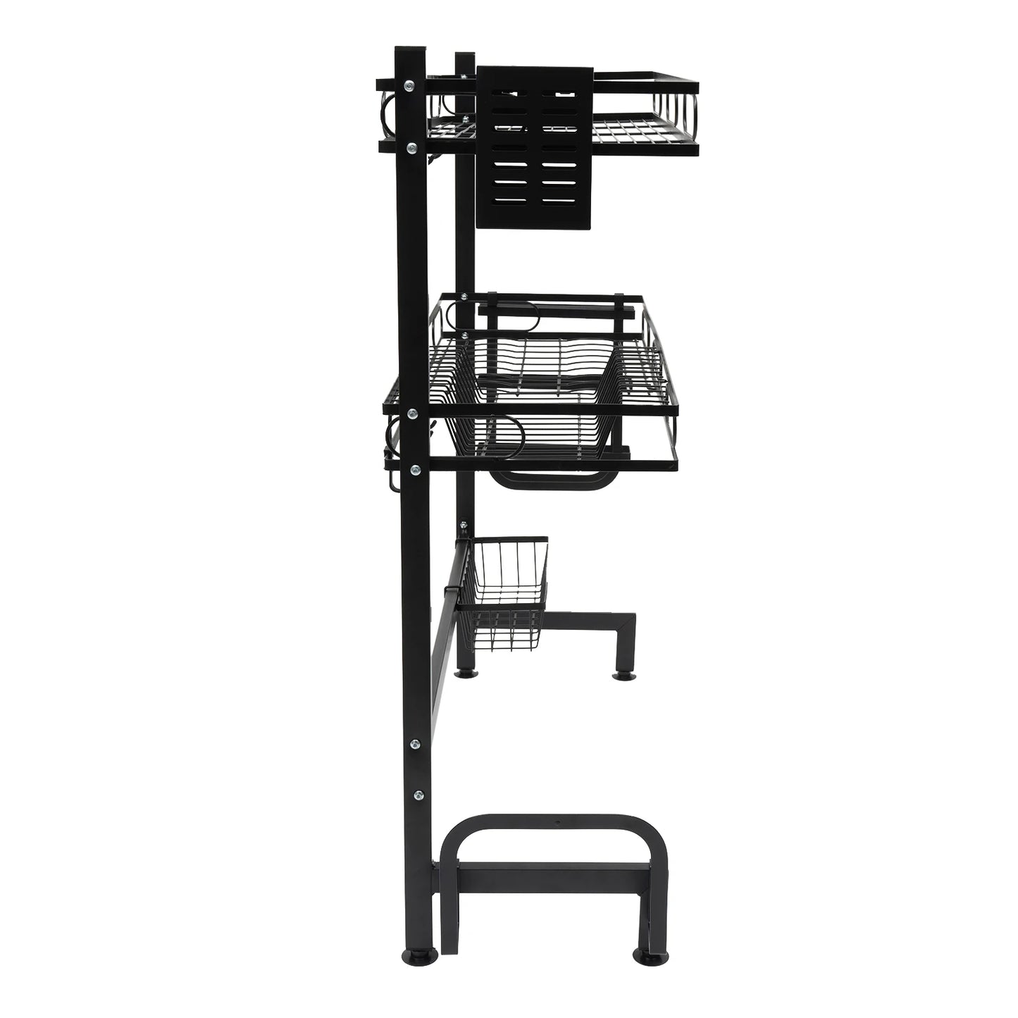 2-Tier Over Sink Dish Drying Rack Cutlery Drainer Kitchen Shelf