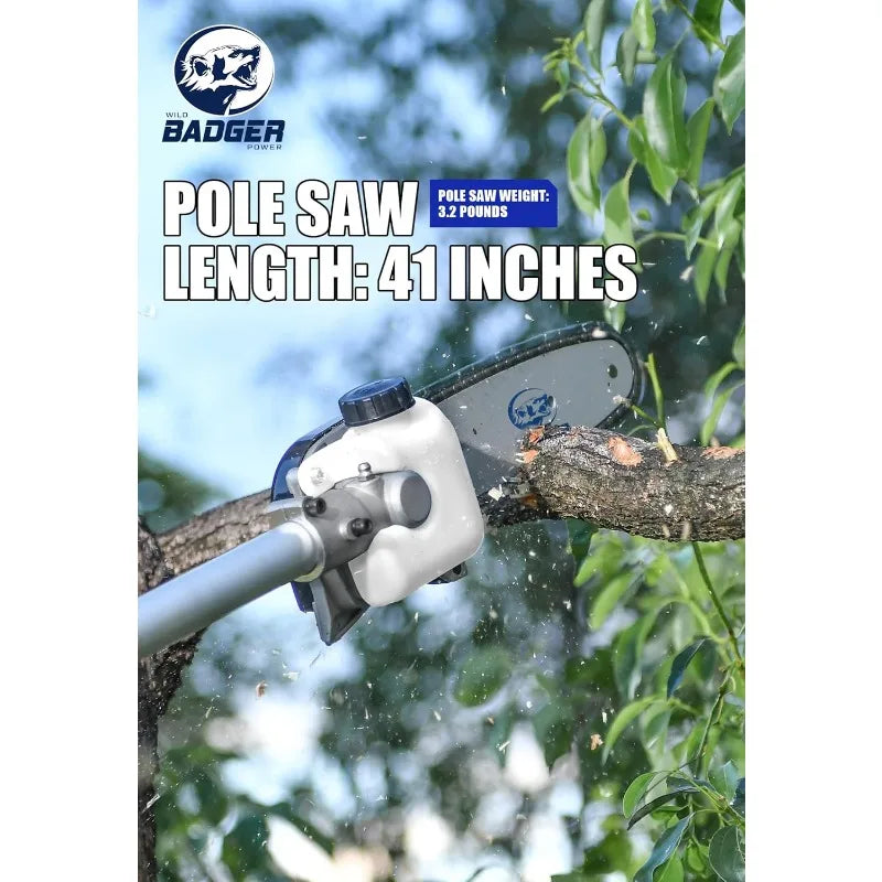 40V Cordless Weed Wacker, String Trimmer/Edger, Pole Saw, Hedge Trimmer and Brush Cutter Blade