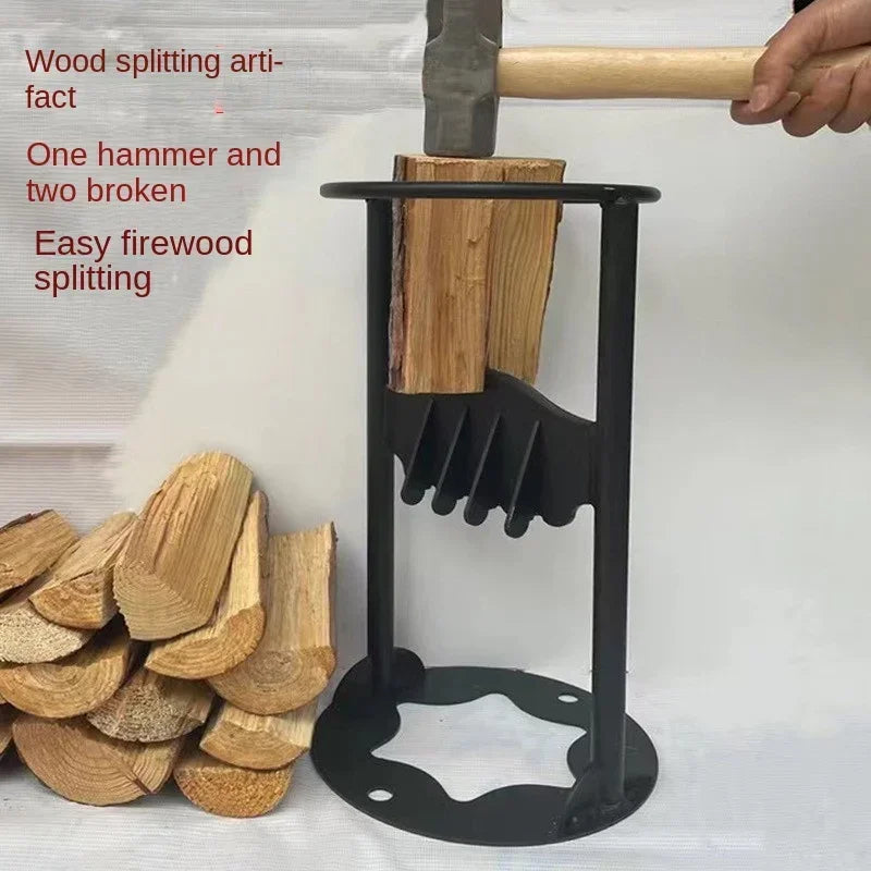 Portable Firewood Splitter Iron Splitting Wedge For Log Wood Labor Saving Portable Wood Splitting Tool For Home Wood Splitte