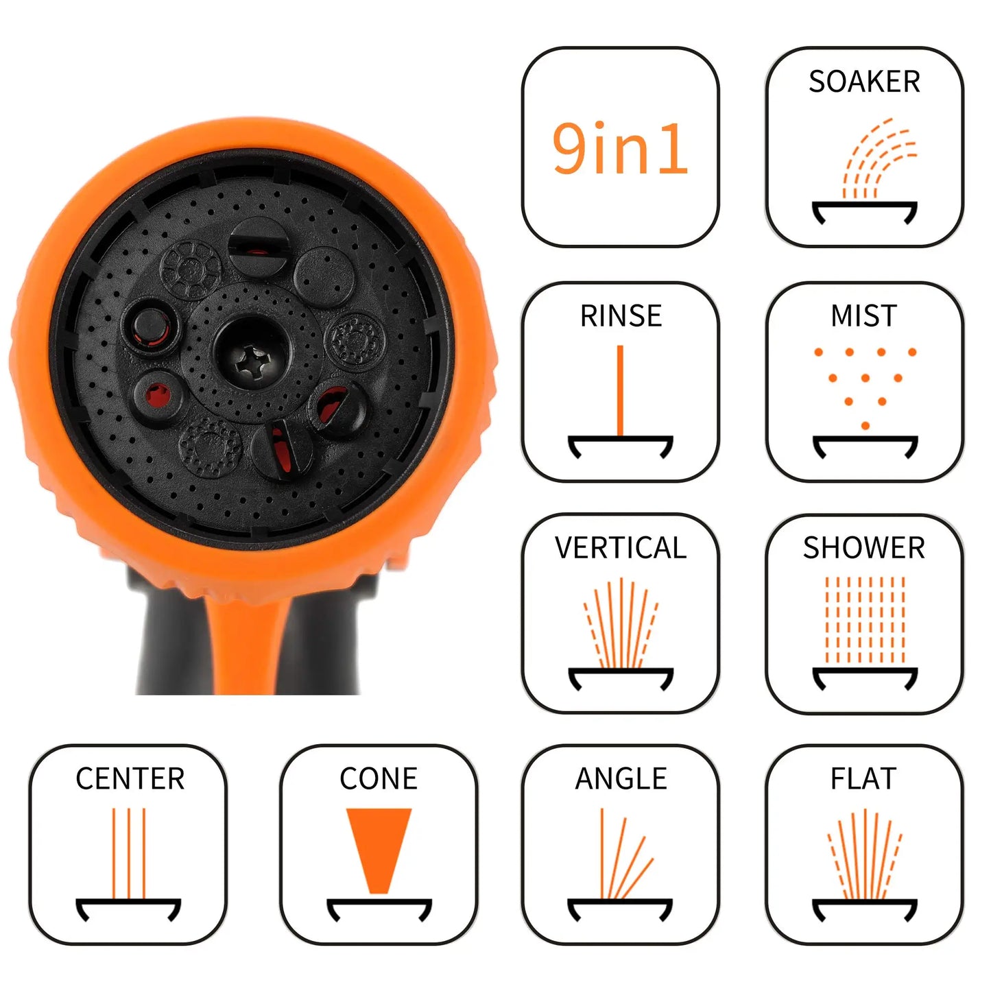 Giraffe Tools AW50 Hose Reel 1/2" x 155 ft, Heavy Duty Retractable Garden Hose Reel with Any Length Lock, Slow Return System