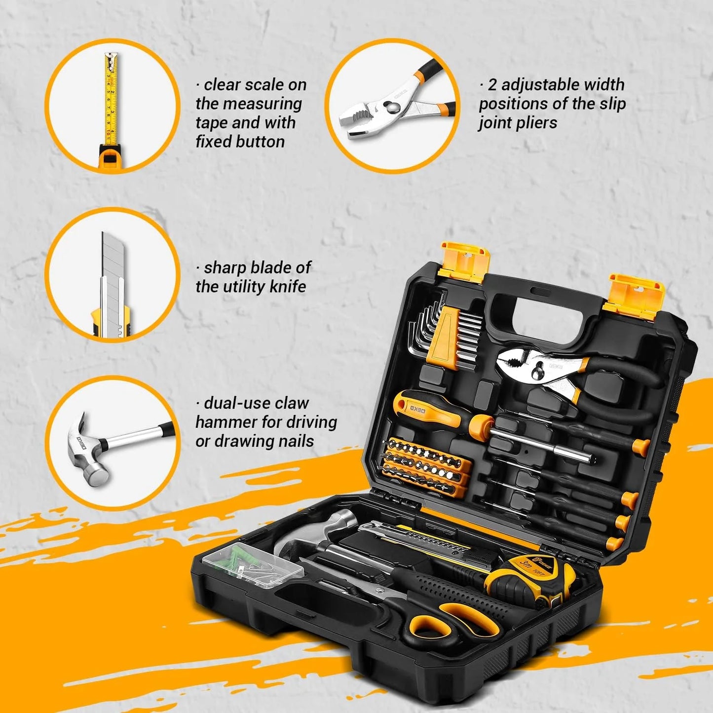 DEKO General Household Hand Tool Kit