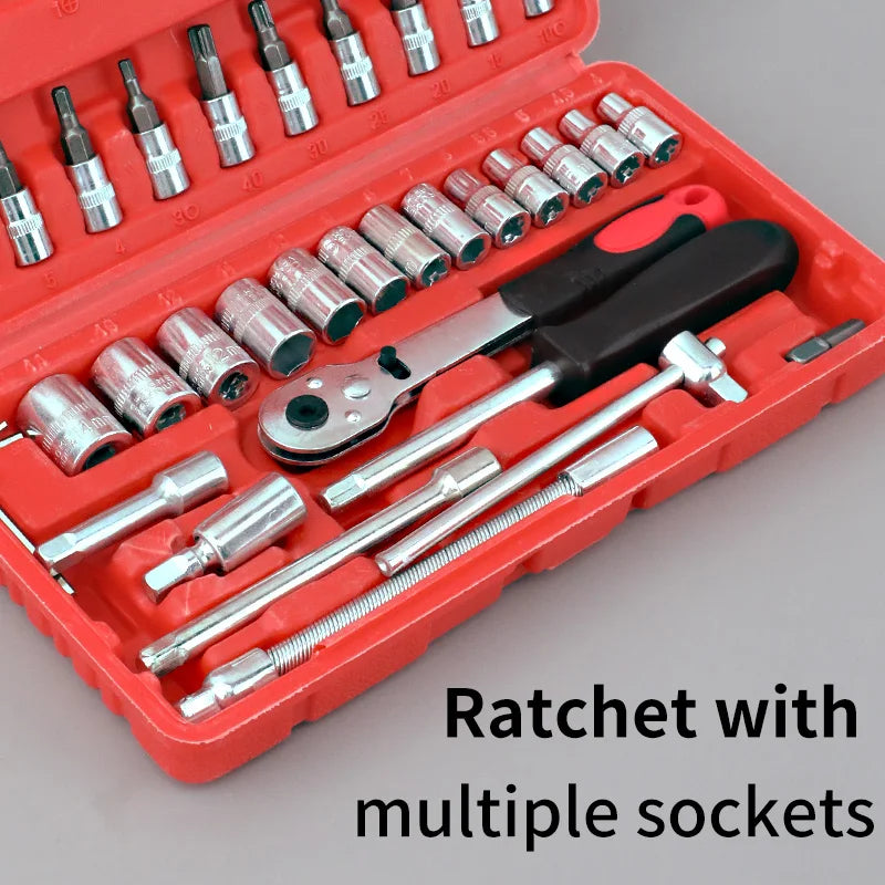 46 Piece Tool Set-General Household Hand Tool Kit