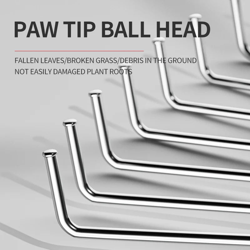 Garden Retractable Rake Stainless Steel