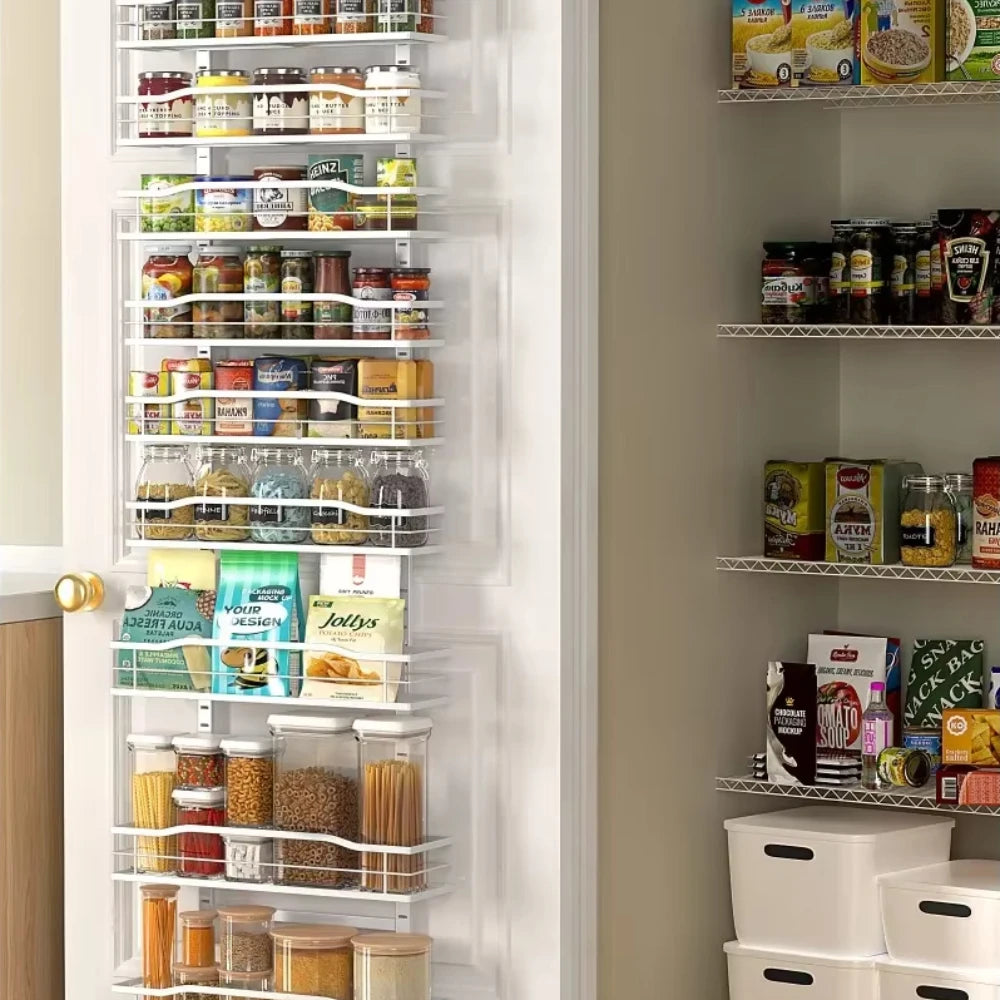 9-Tier Over The Door Pantry Organization And Storage Rack