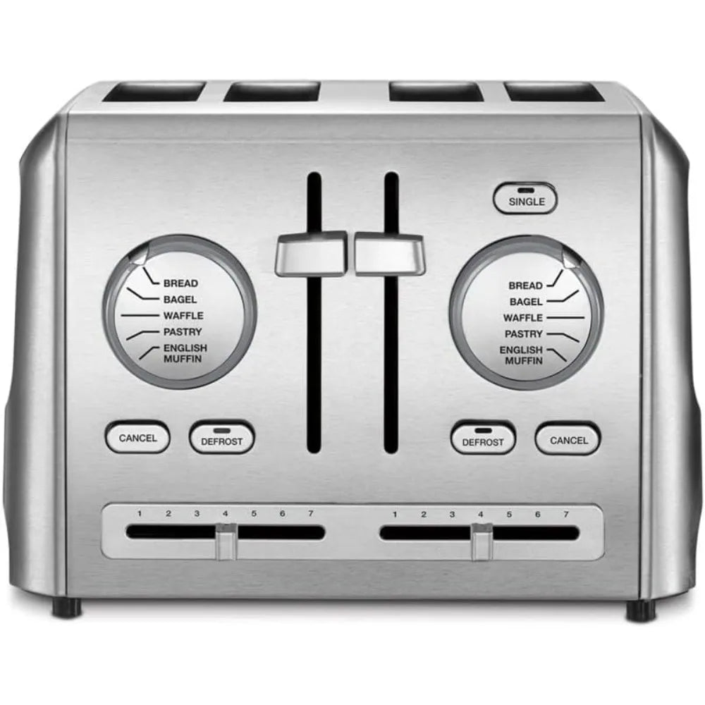 4-Slice Custom Select Toaster Stainless Steel Kitchen Appliance