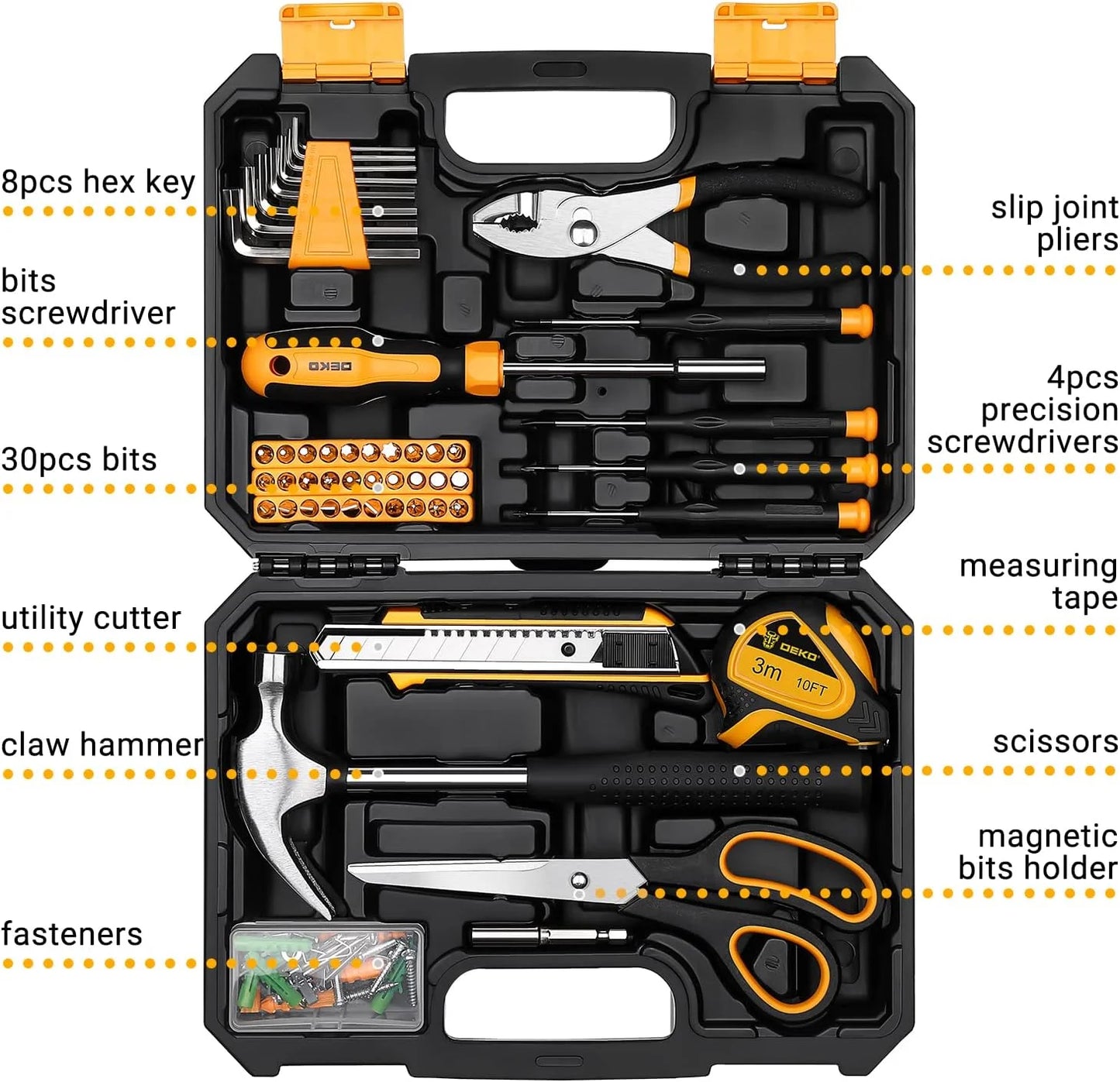 DEKO General Household Hand Tool Kit