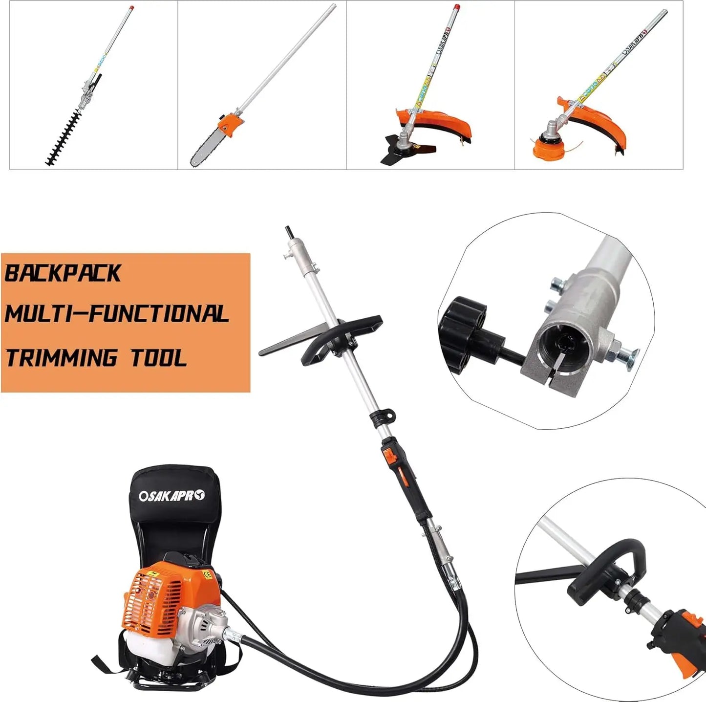 Backpack 4 in 1 Multi-Functional Trimming Tool