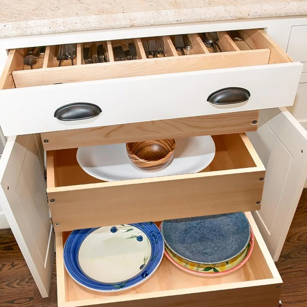 Pull Out Drawers For Cabinets, 14W×21D×19H Soft Close Shelves
