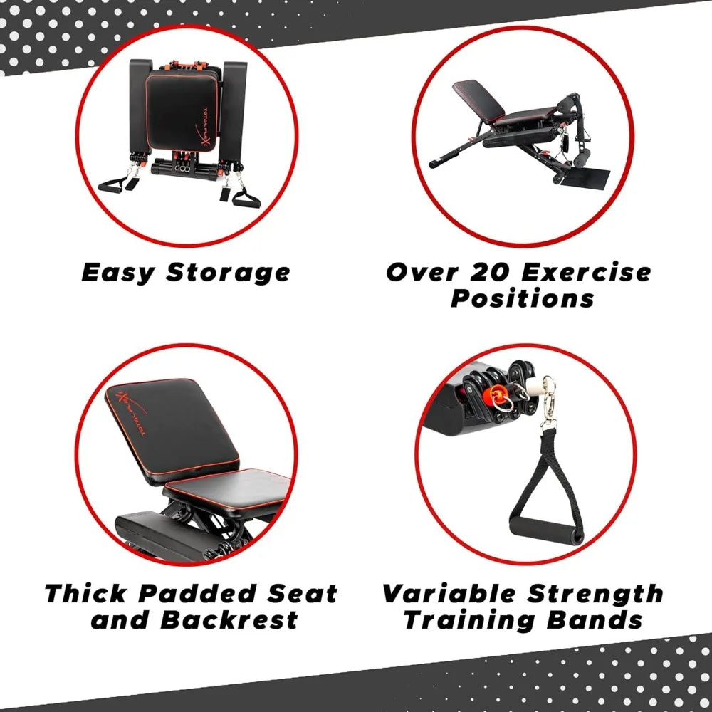 Compact Design Home Gym with Versatile Exercises Equipment