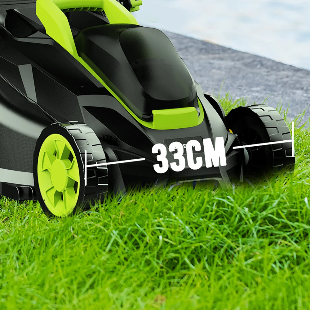 Deli 13" Electric Lawn Mower, 2-in-1 Lightweight Cordless Lawn Mower