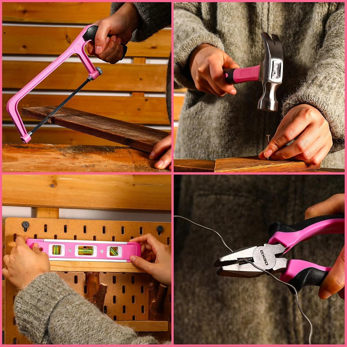 DEKO Home Mechanic Toolbox with 12V Power Cordless Drill