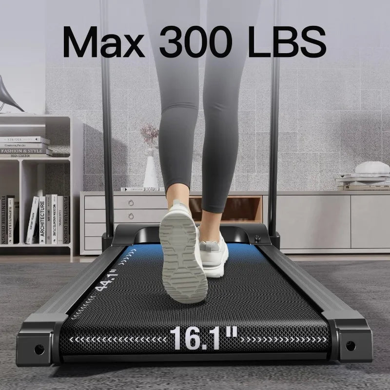 UMAY Fitness Home Folding Incline Treadmill 300 lbs Capacity