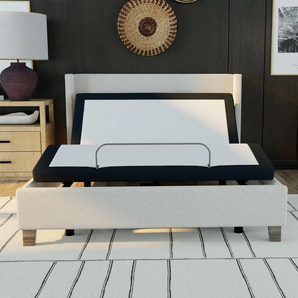 Adjustable Bed Base Frame with Head and Foot Incline Wireless Remote Control