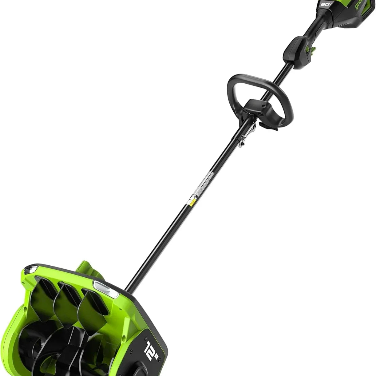 80V 12" Brushless Snow Shovel, with Directional Vanes and LED Light, Tool Only