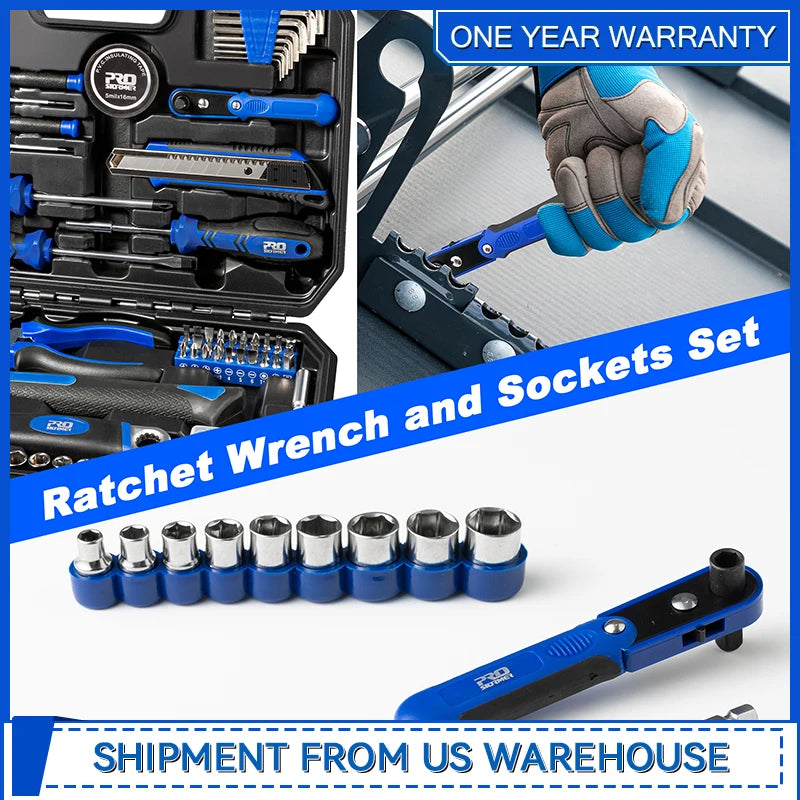 160-Piece Portable Tool Kit Home Repair Tool Set