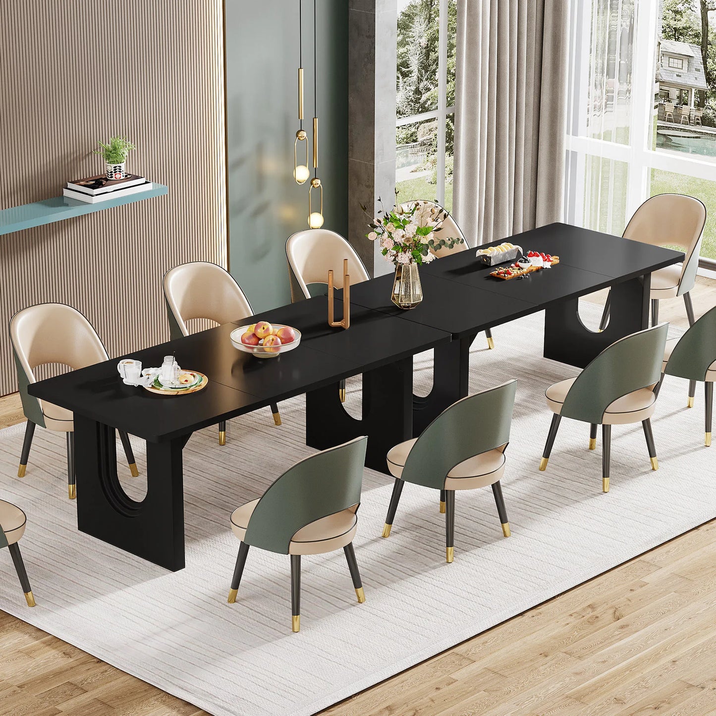 Tribesigns Modern Dining Table for 6 People