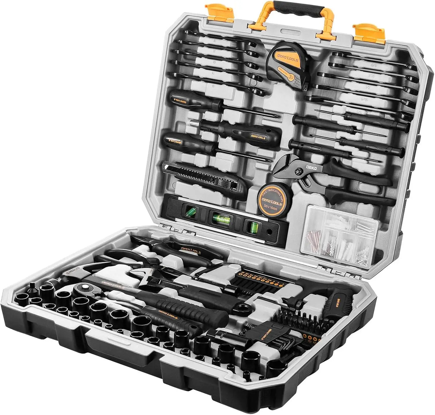 DEKO 218-Piece General Household Hand Tool kit