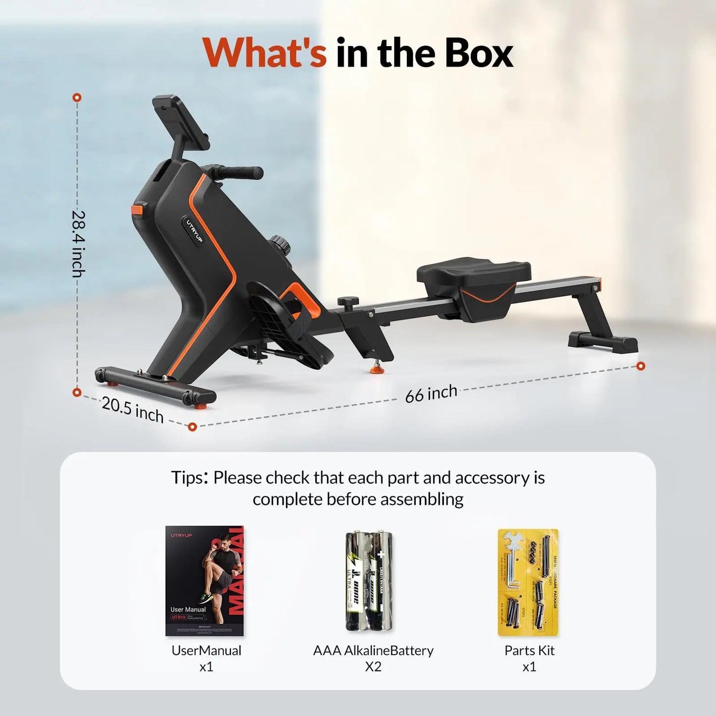 UTRYUP Magnetic Rowing Machines R05 R10 Foldable Home Gym