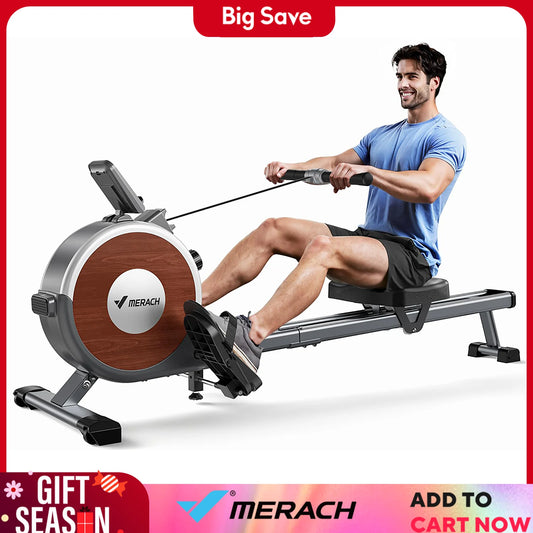 MERACH Rowing Machine Magnetic Rower for Home 350lb R02