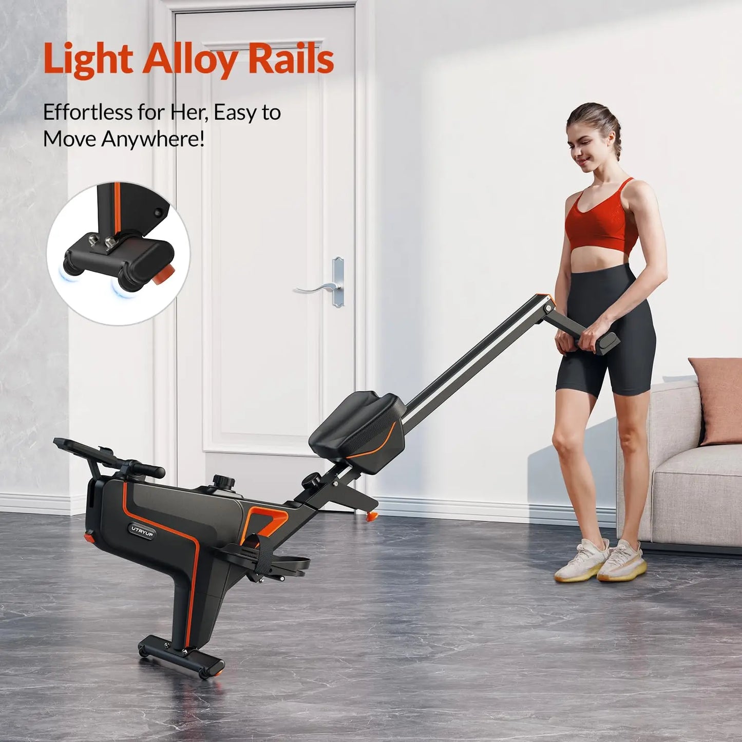 Utryup Magnetic Rowing Machine R05 Water Rower R10 16 Levels Quiet Resistance Foldable Compact Home Gym Fitness Equipment