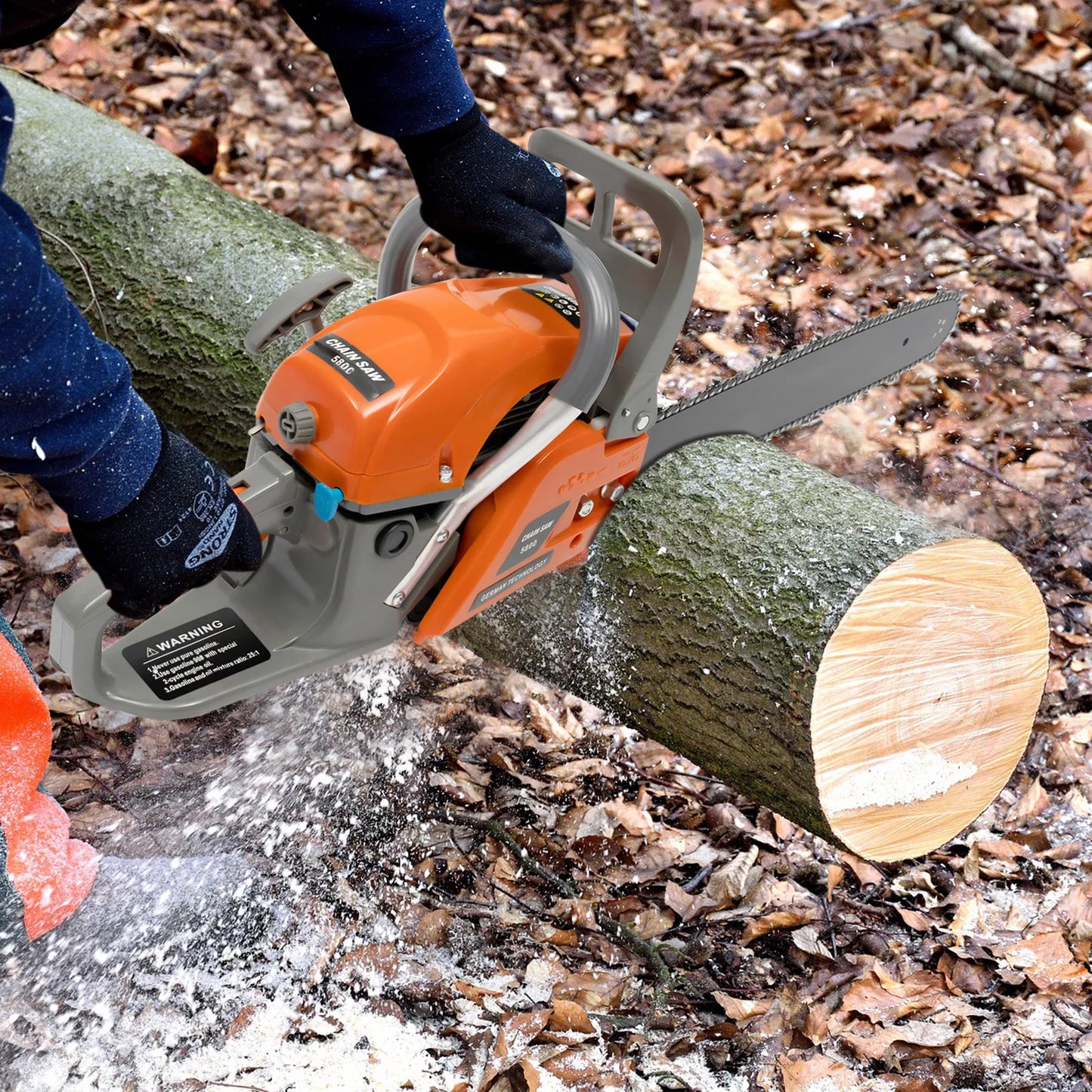20 Inch Chainsaw 58CC Power Chain Saws Gas Powered 2 Stroke Handed Petrol Gasoline Chain Saw