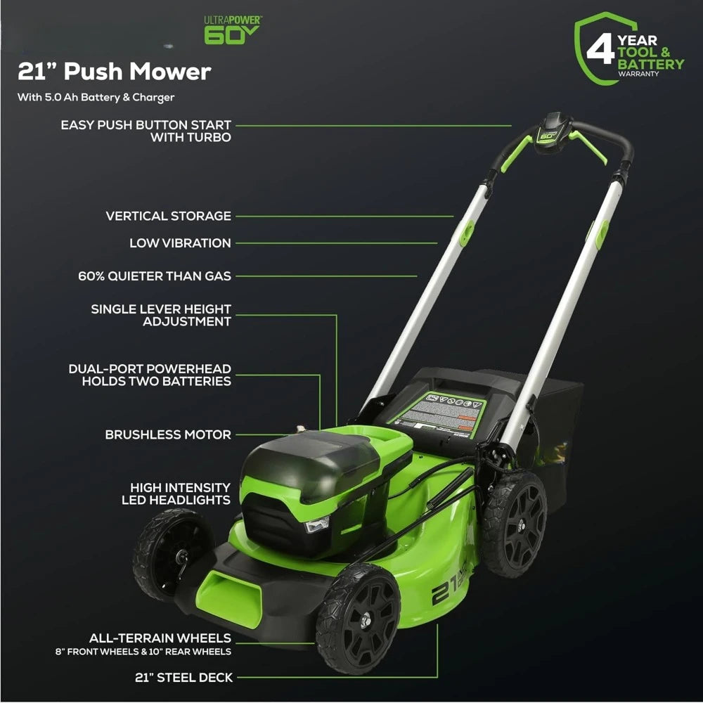 60V 21” Cordless (Push) Lawn Mower