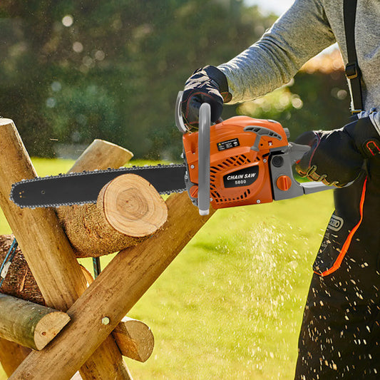 20 Inch Chainsaw 58CC Power Chain Saws Gas Powered 2 Stroke Handed Petrol Gasoline Chain Saw
