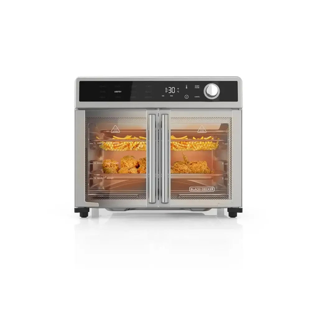 Crisp N Bake Air Fryer Toaster Oven 12 in 1 Convection Kitchen Appliance Fast Cooking Large Capacity Multi Function Cooking