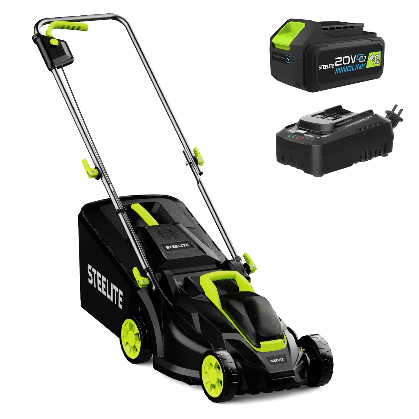 Deli 13" Electric Lawn Mower, 2-in-1 Lightweight Cordless Lawn Mower