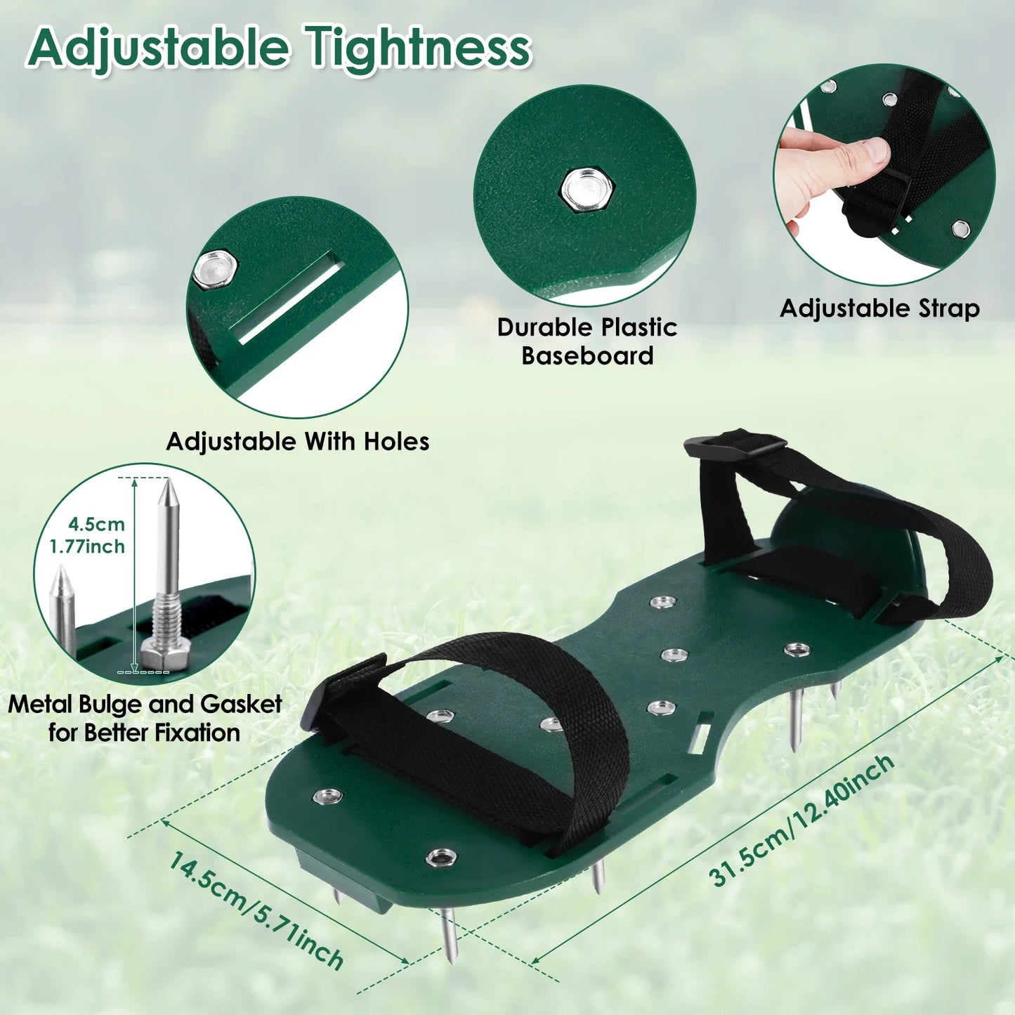Garden Nail Shoes Grass Loose Soil Tool Lawn Aerator Sandals