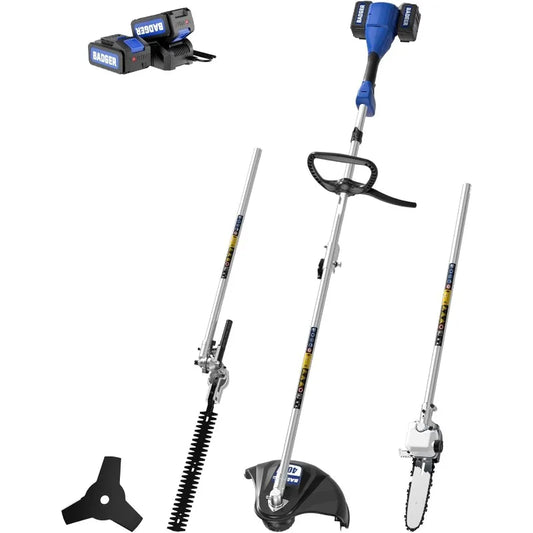 40V Cordless Weed Wacker, String Trimmer/Edger, Pole Saw, Hedge Trimmer and Brush Cutter Blade