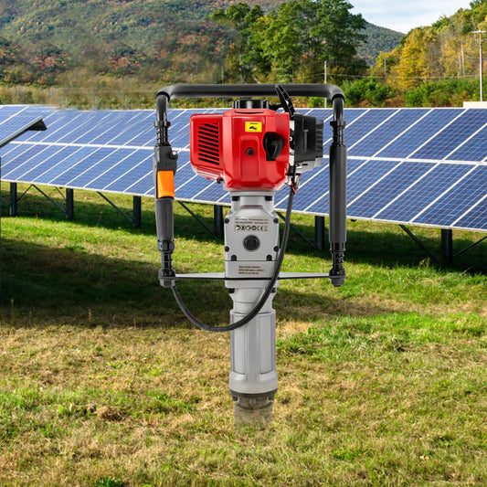 1900W Gasoline Pile Driver 52cc 2 Stroke Engine Post Driver