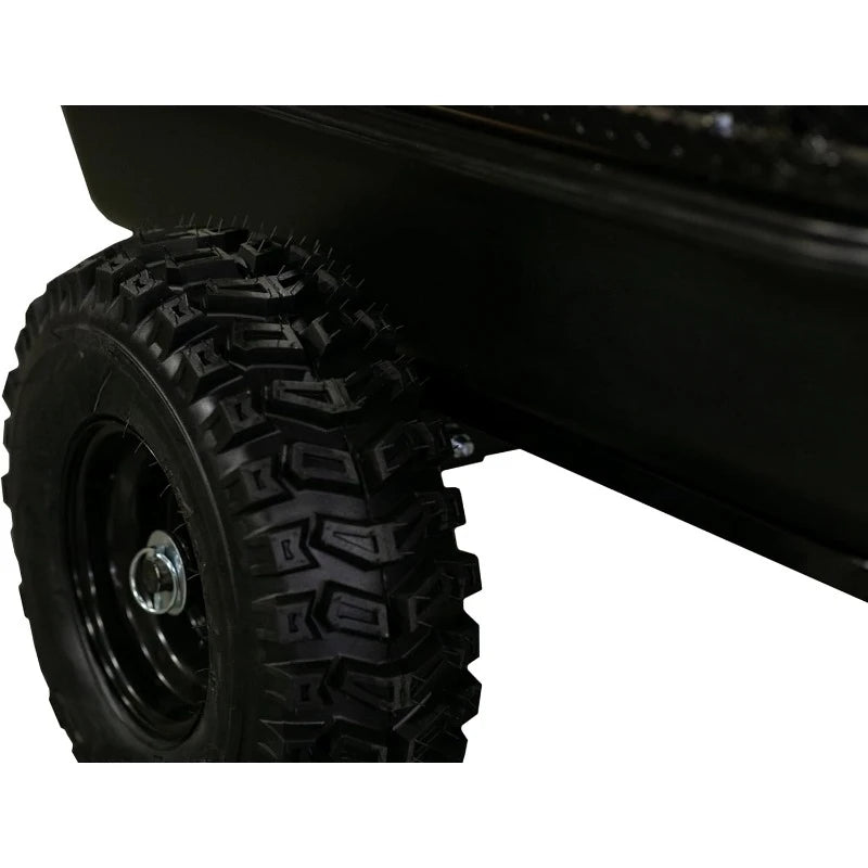 Impact Implements 1500lb Poly Tub Utility Cart Cargo Trailer. Tilt Bed & Foot-Release Dump