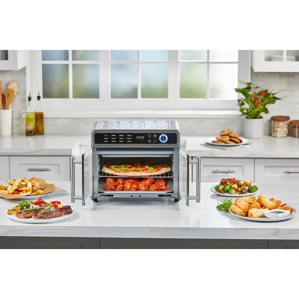 Crisp N Bake Air Fryer Toaster Oven 12 in 1 Convection Kitchen Appliance Fast Cooking Large Capacity Multi Function Cooking