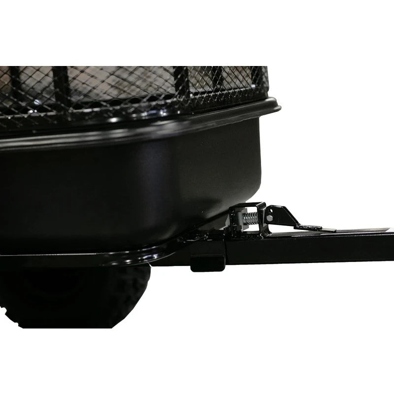 Impact Implements 1500lb Poly Tub Utility Cart Cargo Trailer. Tilt Bed & Foot-Release Dump