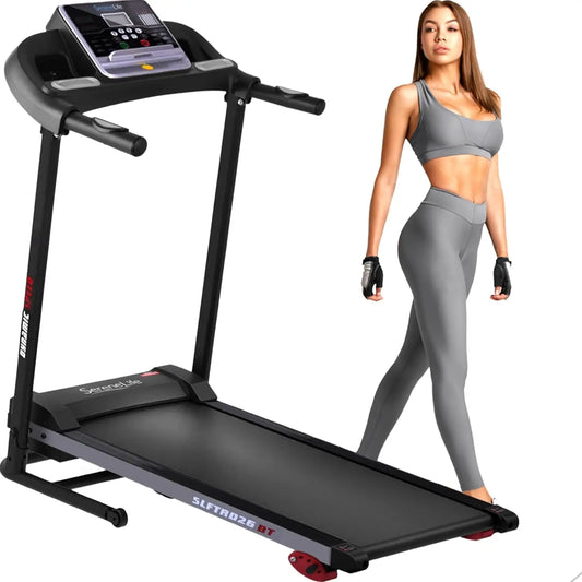 Smart Compact Digital Fitness Treadmill Trainer w/Bluetooth