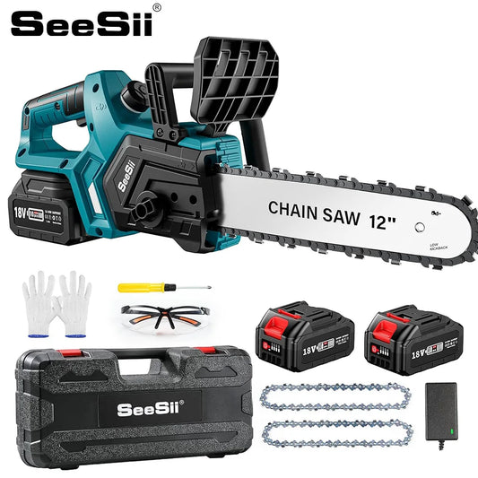 SEESII 12-Inch Brushless Electric Chainsaw