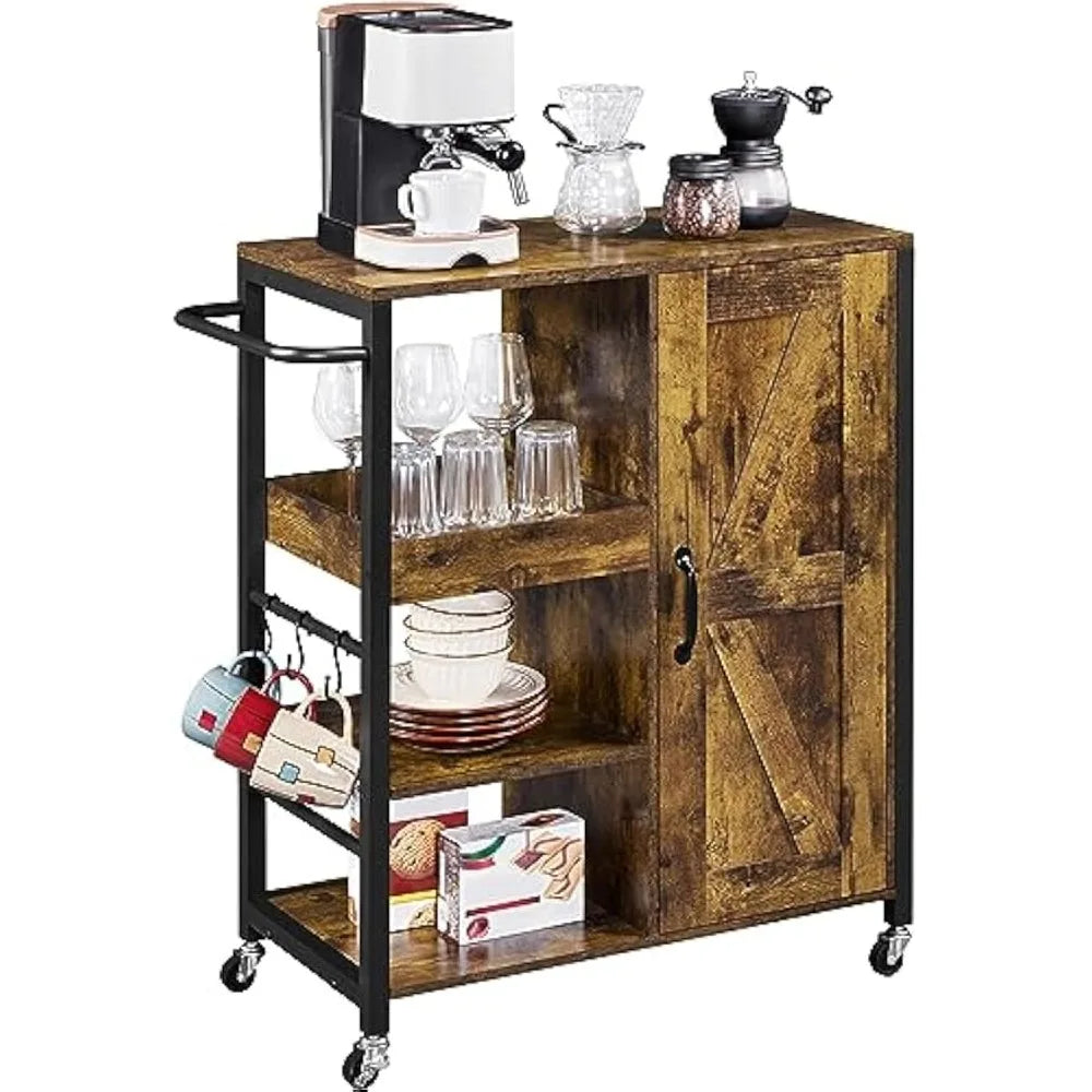 Kitchen Island Cart on Wheels.